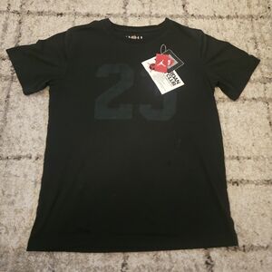 Jordan Black Kids Tee with Number Graphic